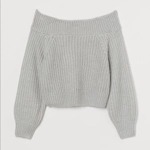 NWOT. H&M: Off-the-Shoulder Sweater